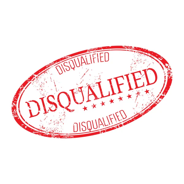 Disqualified grunge rubber stamp — Stock Vector