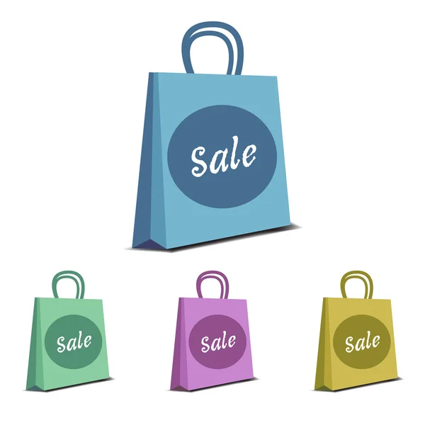 Isolated sale bags — Stock Vector