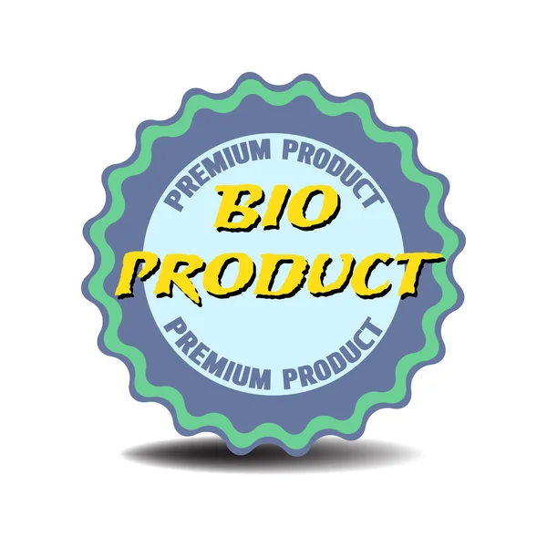 Aufkleber für Bio-Produkte — Stockvektor