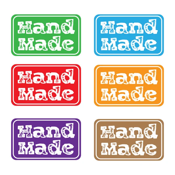 Hand made stamps — Stock Vector