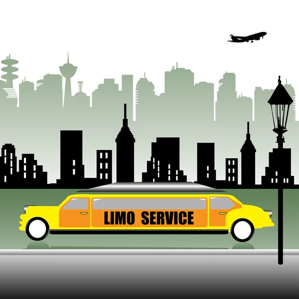 Limo service concept — Stock Vector