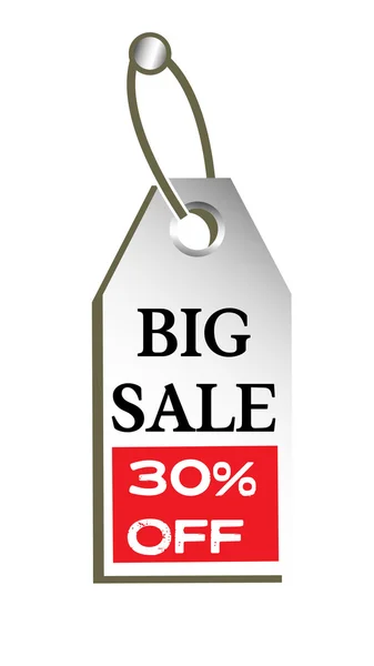 Big sale tag — Stock Vector