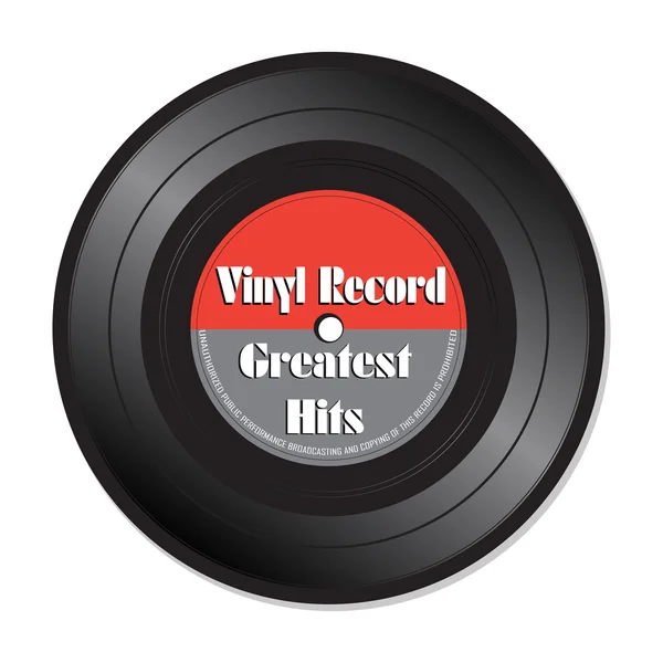 Grootste hits vinyl record — Stockvector