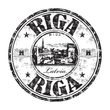 Riga grunge lastik damgası