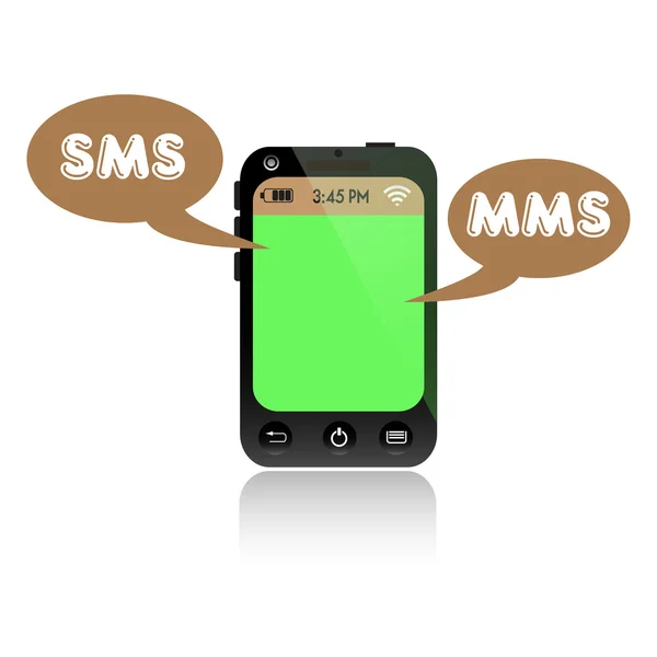 Sms e Mms — Vetor de Stock