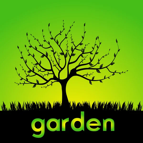Jardin — Image vectorielle