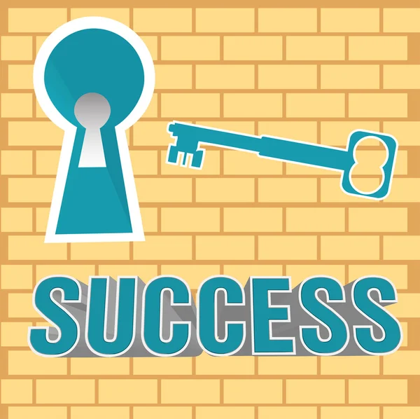 The key to success — Stock Vector