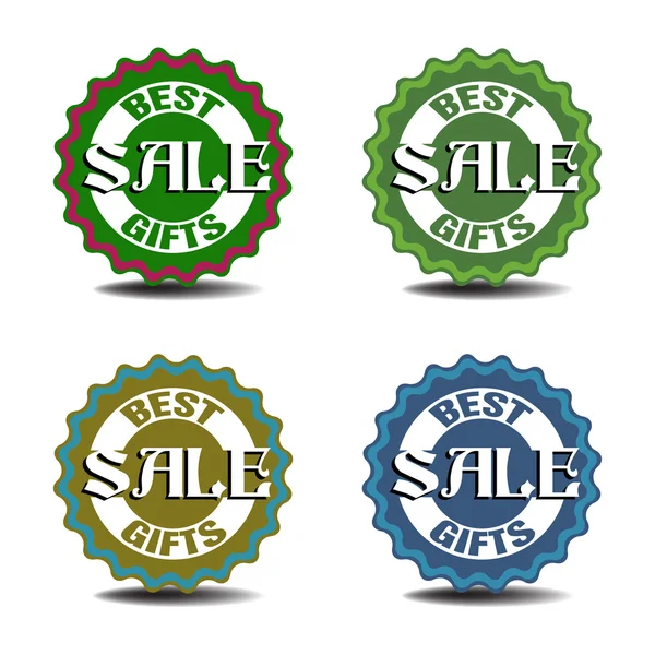 Best gifts sale tags — Stock Vector