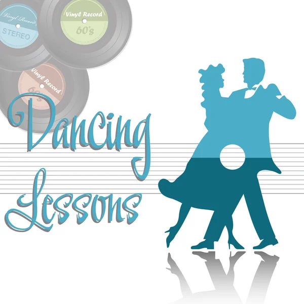 Lekcje tańca — Wektor stockowy