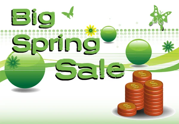 Big spring sale — Stock Vector