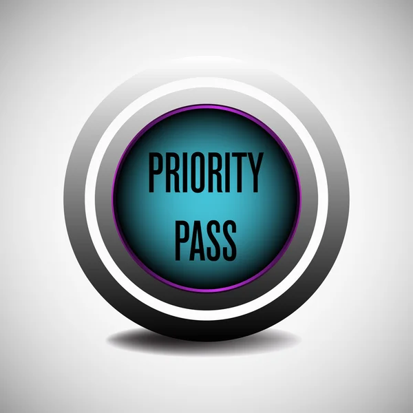 Priority pass — Stock Vector