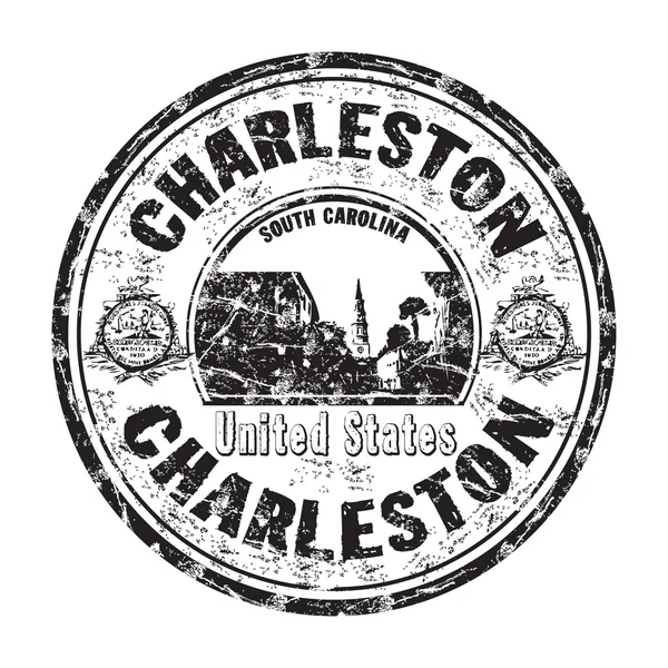 Charleston grunge gumibélyegző Jogdíjmentes Stock Illusztrációk
