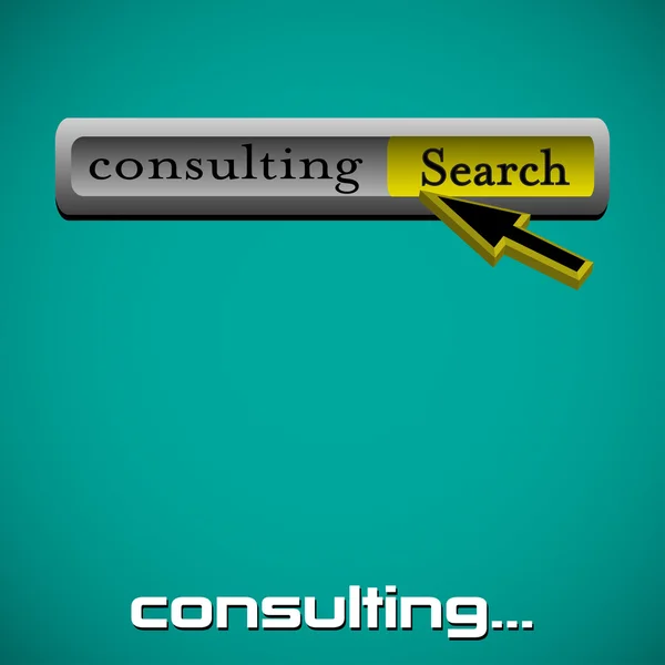 Consulting search bar — Stock Vector