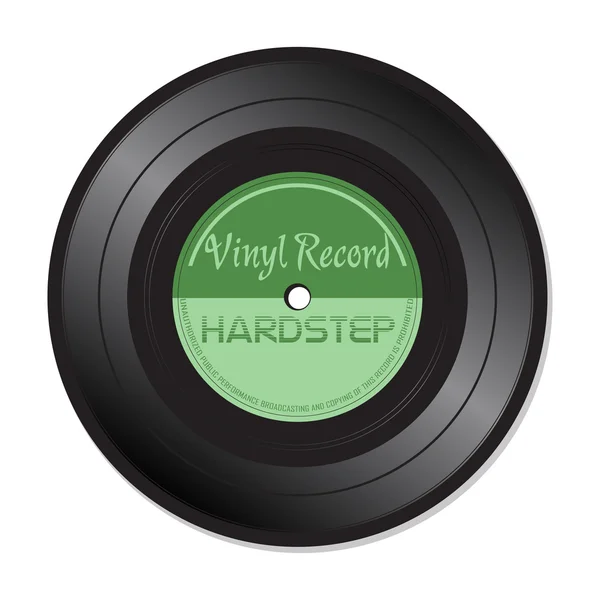 Hardstepu vinyl záznam — Stockový vektor