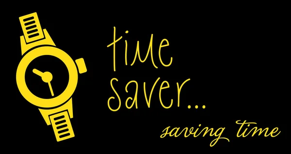 Time saver — Stock Vector