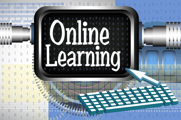 Online tanulás — Stock Vector