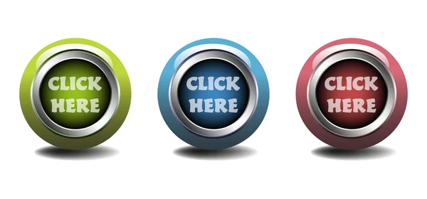 Click here buttons — Stock Vector