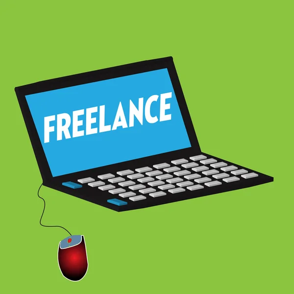 Lavorare come freelance — Vettoriale Stock