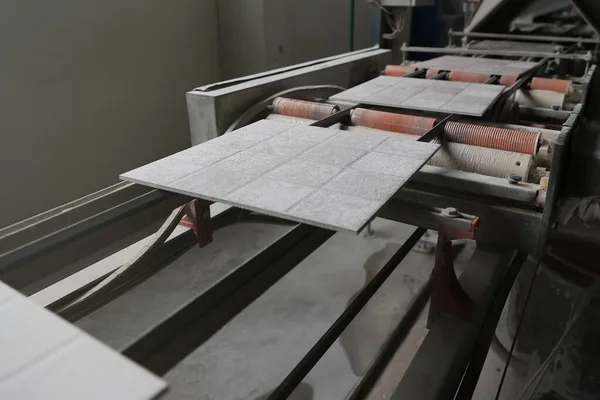 Ceramic Tile Production Line Factory — Stock Photo, Image