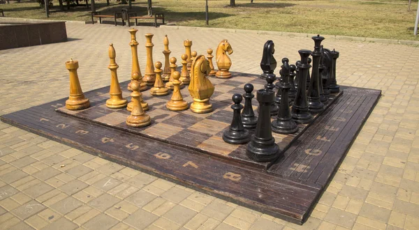 Big pieces of chess — Stock Photo, Image