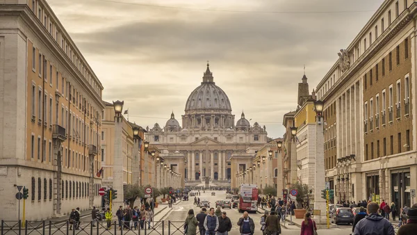 A Catedral de São Pedro no Vaticano — Fotografia de Stock