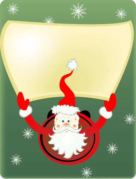 Düşen Noel Baba ve kar taneleri