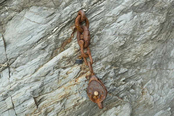 Kayada paslı demirleme