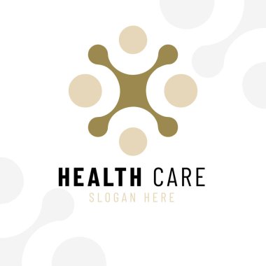 Sağlık logosu şablonu tasarımı. tıbbi haç simgesi