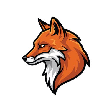 Fox logo vektör şablonu tasarım çizimi