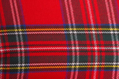 Kırmızı yün kumaş doku