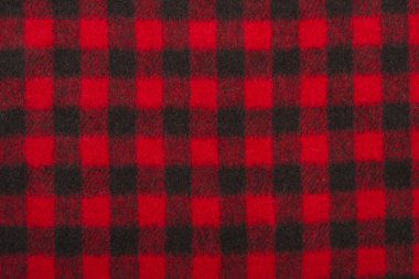 Kırmızı yün kumaş doku