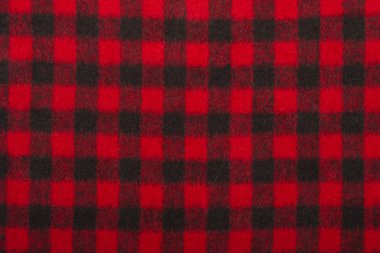 Kırmızı yün kumaş doku