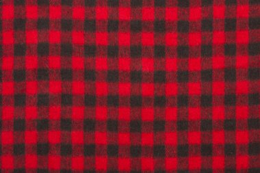 Kırmızı yün kumaş doku