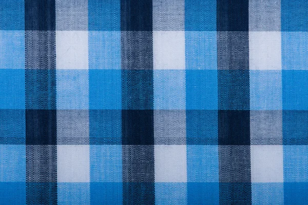 Blue wool fabric texture with cell — Stock Photo, Image