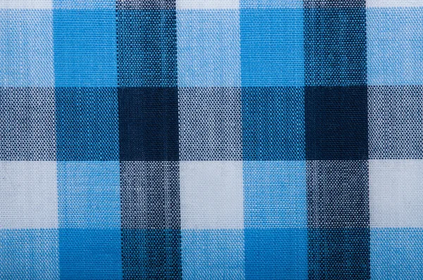 Blue wool fabric texture with cell — Stock Photo, Image