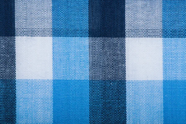 Blauwe wol stof textuur met cel — Stockfoto