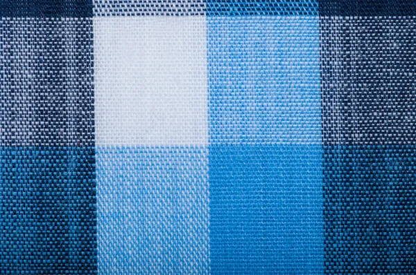 Blue wool fabric texture with cell — Stock Photo, Image