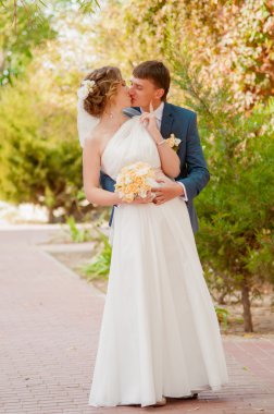 Gelin ve damat yaz Park