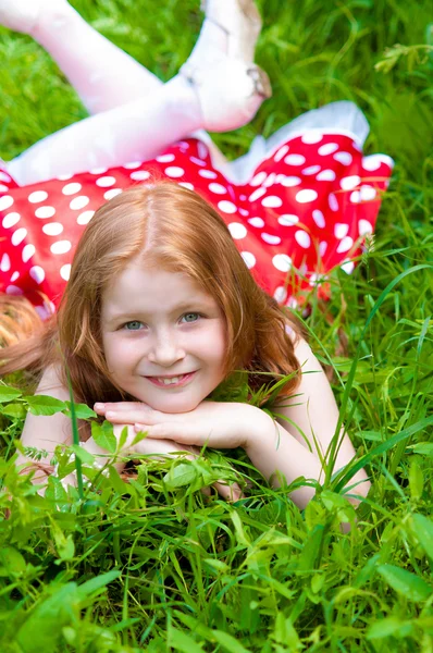 Beautiful dress girl — Stock Photo, Image