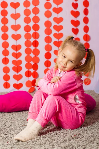 Little girl in trendy sportswear — Stock Photo, Image