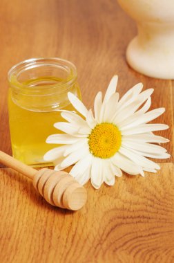 kavanoz bal ve bir kaşık bal