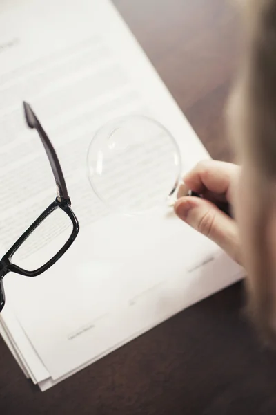 Slecht zicht en kleine tekst — Stockfoto