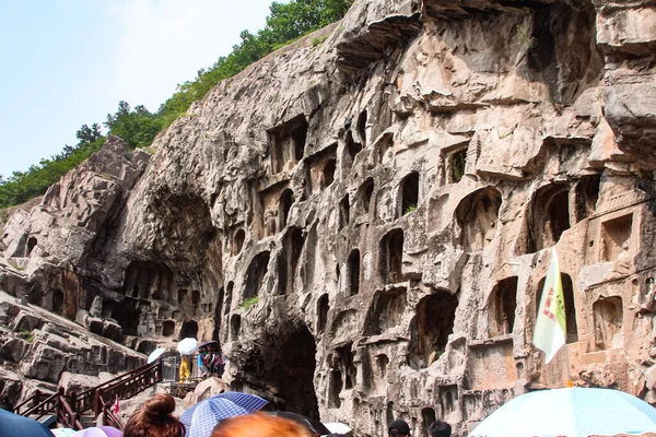 Luoyang Chine Août 2018 Complexe Temples Grottes Bouddhistes Longmen Les — Photo