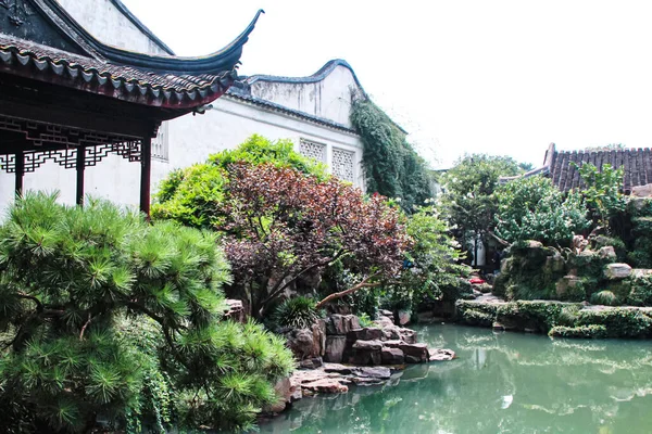 Suzhou Kina Augusti 2018 Vacker Utsikt Fiskarträdgården Suzhou — Stockfoto