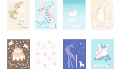 Tek boynuzlu atlar hakkında 8 kart