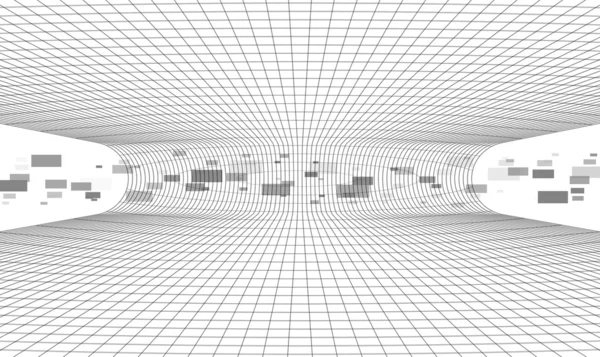 Абстрактный электронный фон с частицами — стоковый вектор
