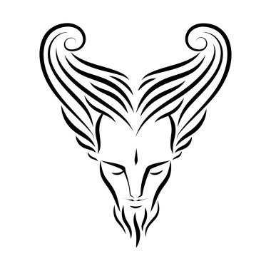 Şeytani erkek kafa dövme