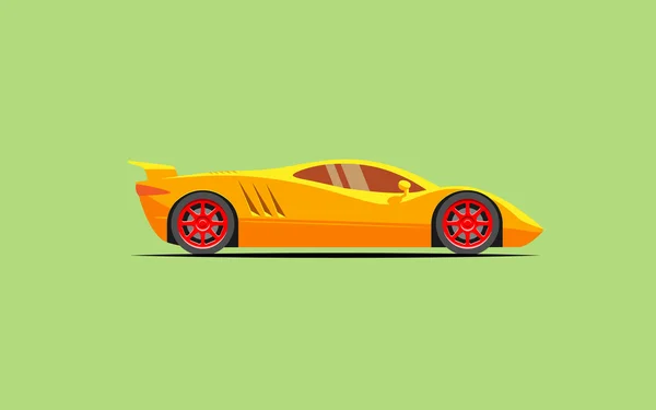 Coupé sport automobile stylisé simple — Image vectorielle