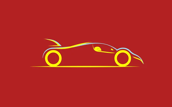 Coche de carreras estilo — Vector de stock