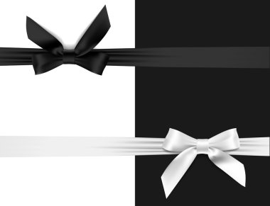 siyah ve beyaz yay ile kart